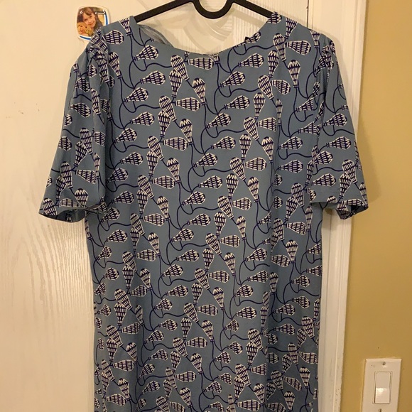 APC Blue Pattern Dress - Picture 2 of 4